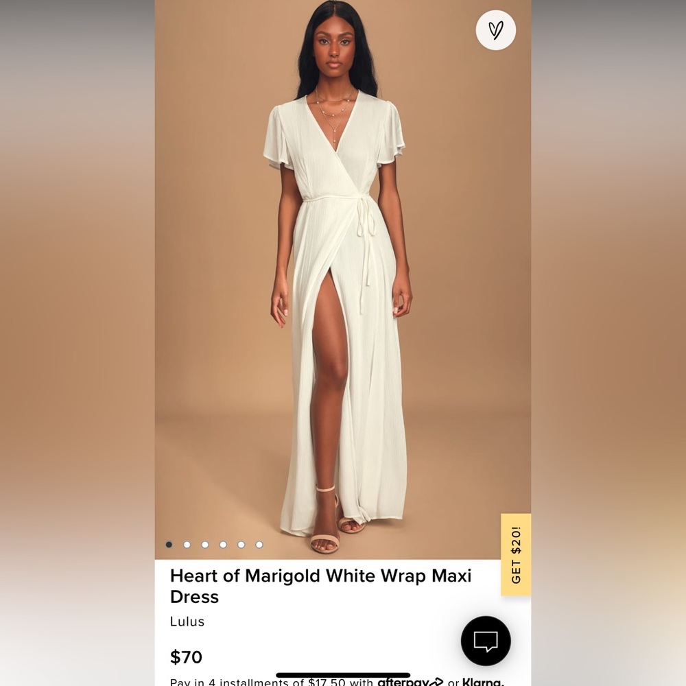 LULUS wrap maxi dress